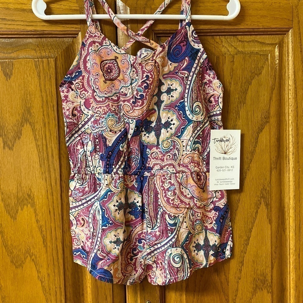 Bailey’s Blossoms Paisley Romper 18-24m